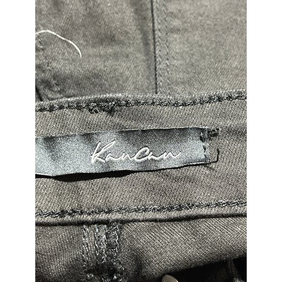 Kancan Women's Black Distressed High Waisted Mini Frayed Cutoff Shorts Size 27 - Picture 3 of 4